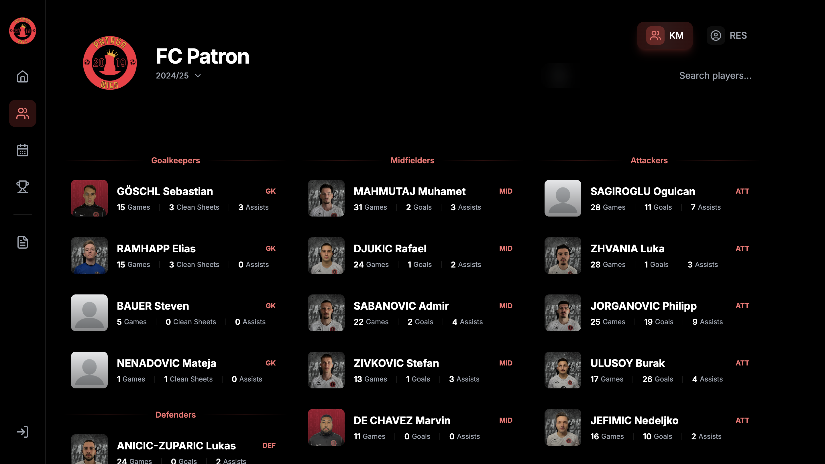 Football Dashboard & Analytics Platform
